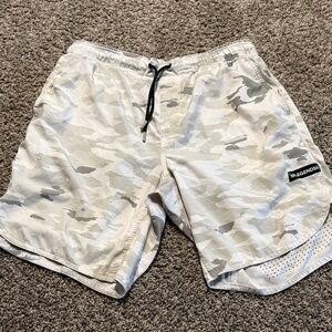 Legends White Camo Athletic Shorts